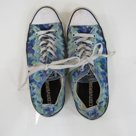 Converse Chuck Taylor All-Star Photo Real Low-Top Sneakers Blue Geometric US 9 - Picture 11 of 13